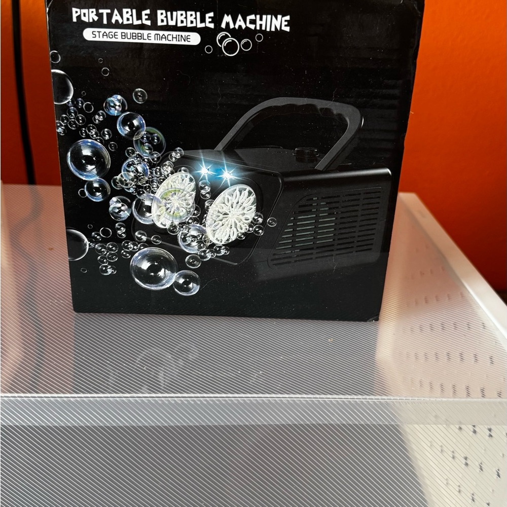Portable Bubble Machine - Black - Party Lights